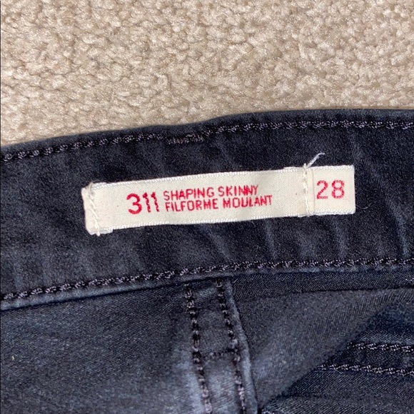 LEVIS 311 Shaping Skinny Black Jeans - Picture 3 of 3